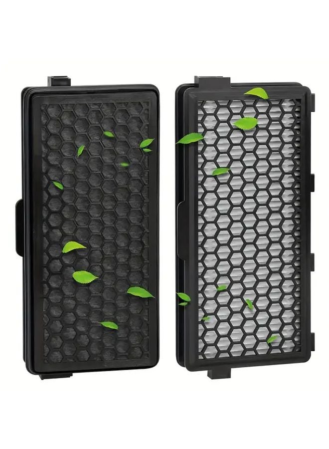 قطعتان من فلاتر مكنسة ميلة البديلة المتوافقة مع سلسلة Complete C3 وC2 وCompact وC1 وC2 S. - Image 1